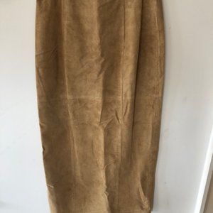 Suede Midi/Maxi Skirt